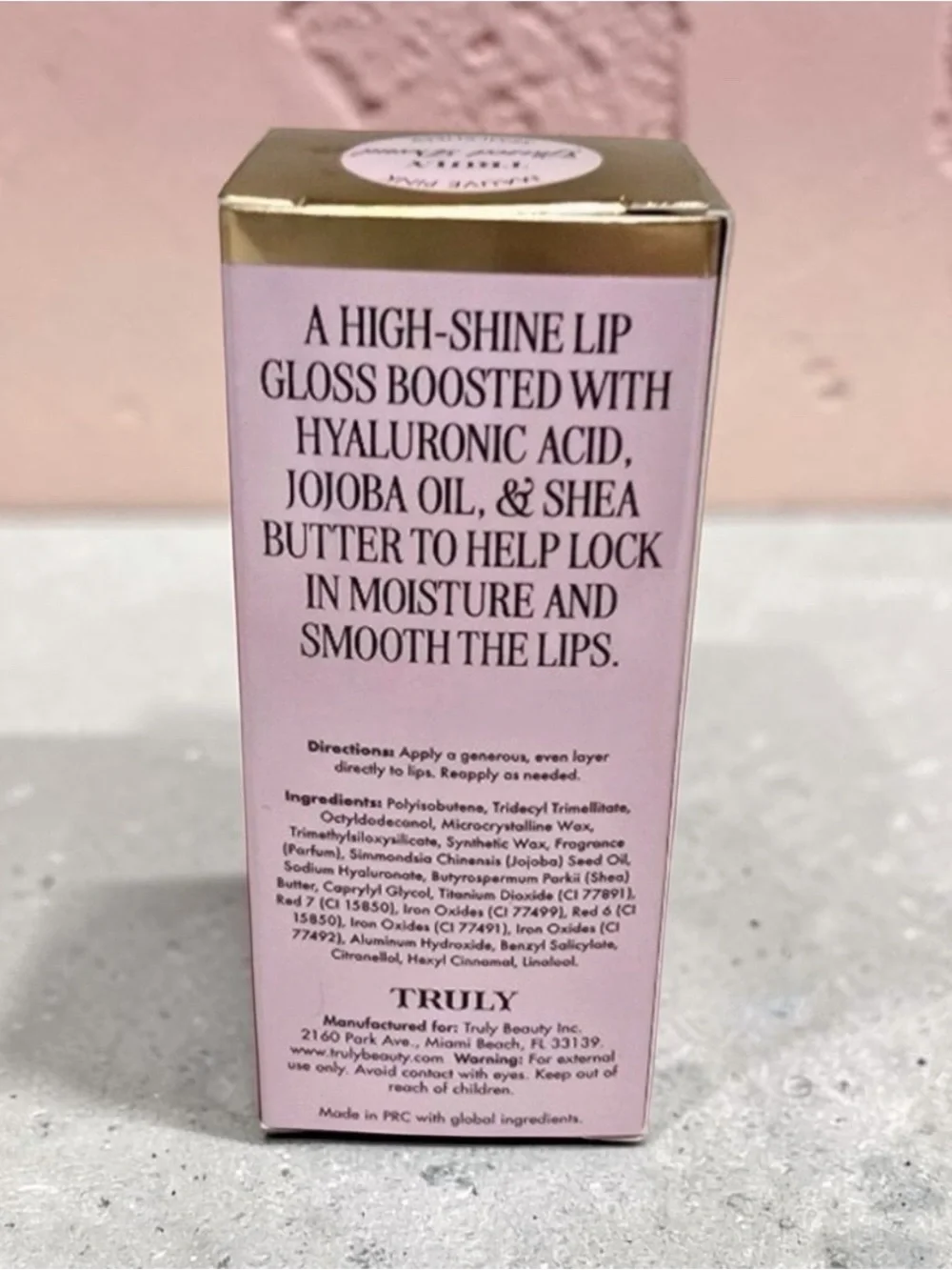 TRULY Hydrating Lip Gloss - Glazed Doughnut Mauve Pink